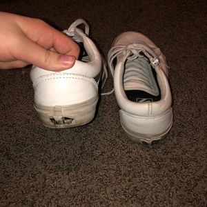 Vans Shoes - White Leather Vans Vans Shoes - White Leather Vans